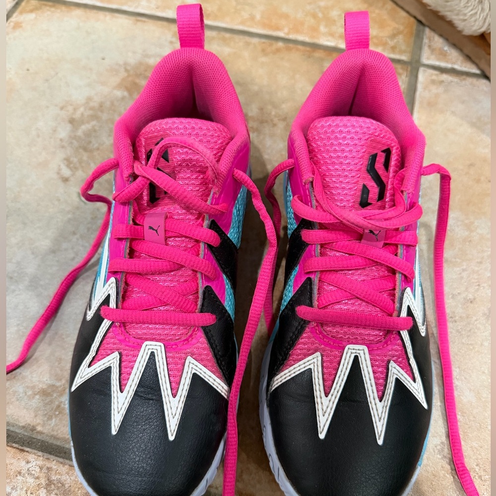 EUC: Puma Scoot Zeros Northern Lights Basketball Shoes, GS kids size 2.5